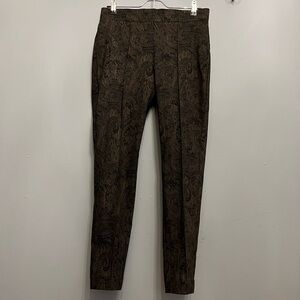 BNWOT Nine West Women’s Brown Paisley Pants, size 6